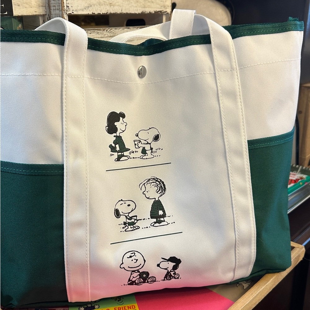 Adorable Snoopy Peanuts Starbucks Canvas Large Totes - Picture 7 of 7